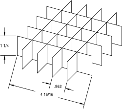 Cardboard Cell Divider D-64