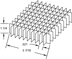 181025 - Cell Divider for Tube Storage Boxes, Cardboard, 10 x 10